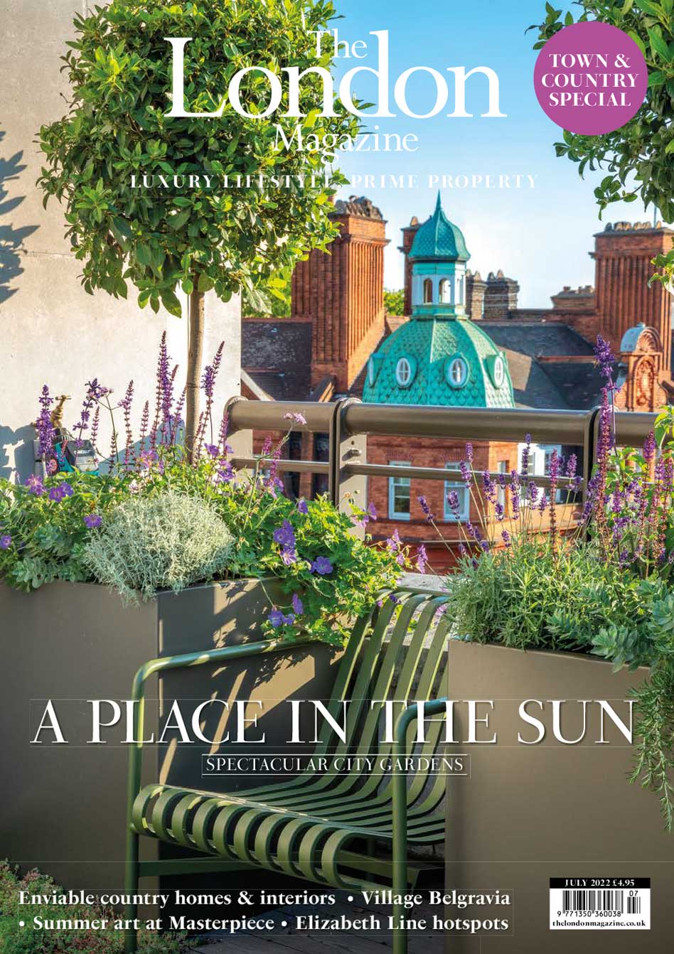 The London Magazine cover featuring Mayfair Roof Terrace