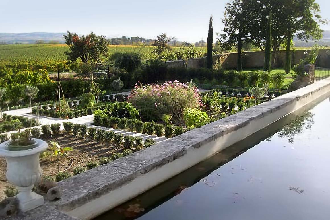 Renovated potager vegetable garden in Provence, France