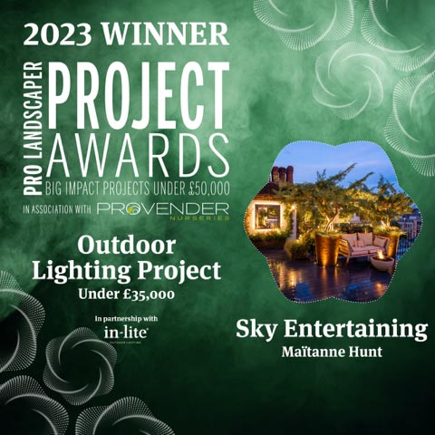 Pro Landscaper Award Outdoor Lighting Project Winner 2023
